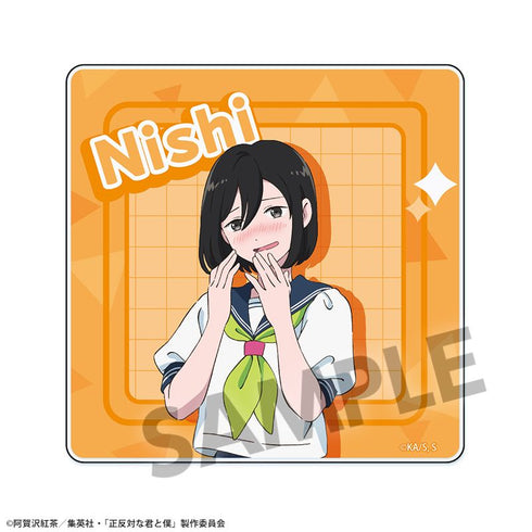 『You and Me, Opposites Attract』Acrylic Coaster West