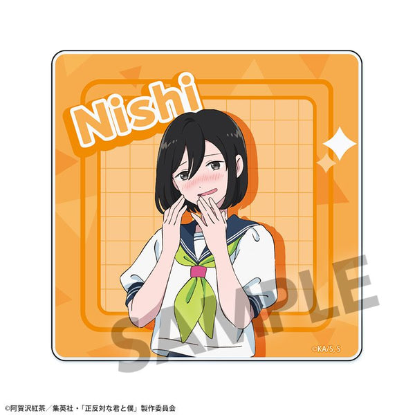 『You and Me, Opposites Attract』Acrylic Coaster West