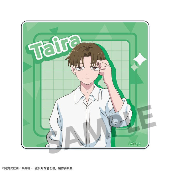 『You and Me, Opposites Attract』 Acrylic Coaster Hira