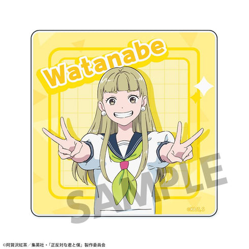 『You and Me, Opposites Attract』 Acrylic Coaster Watanabe