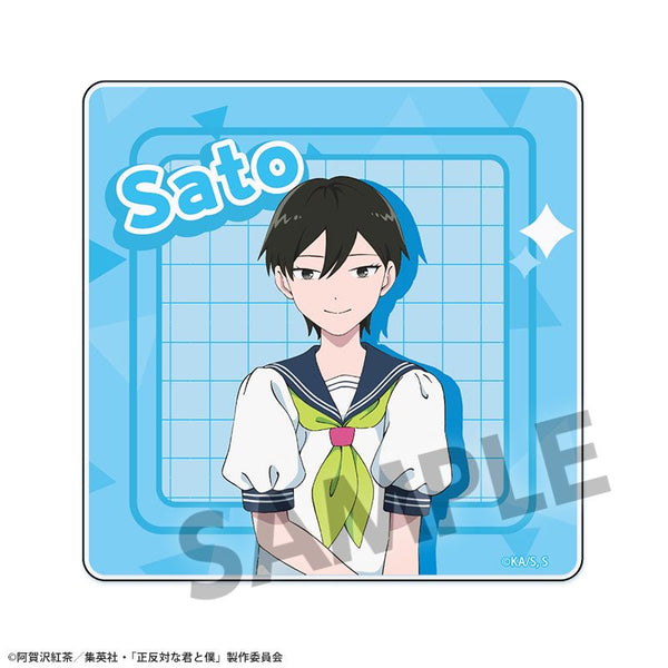 『You and Me, Opposites Attract』 Acrylic Coaster Sato