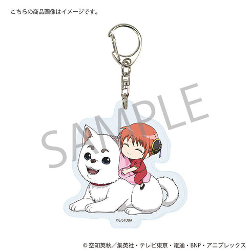 『銀魂』アクリルキーホルダー 定春お手入れver.(神楽)