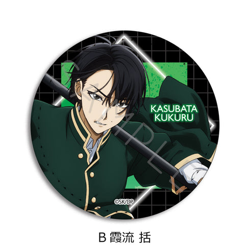 『デッドアカウント』レザーバッジ(丸形) B 霞流括