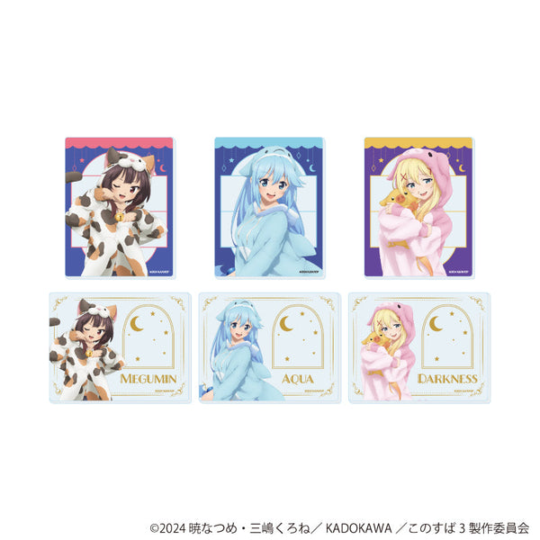 『この素晴らしい世界に祝福を!3』アクリルカード02/アニマルパジャマver. コンプリートセット(全6種)(描き下ろしイラスト)
