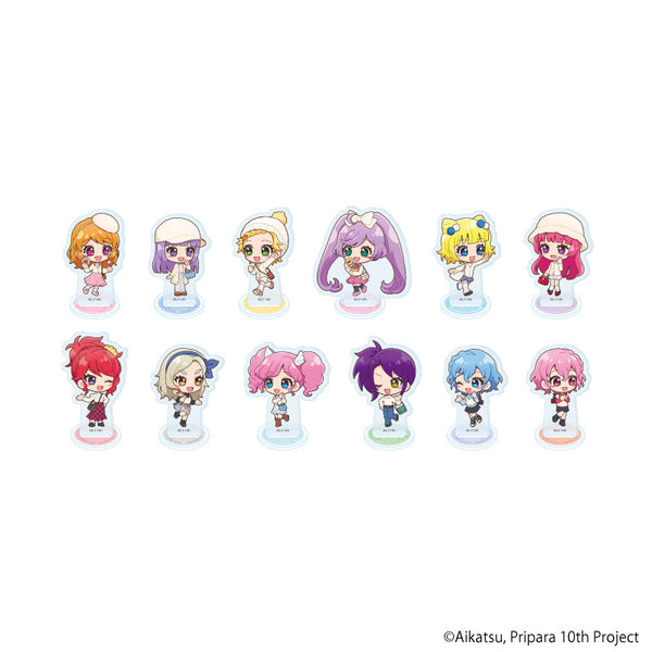 『アイカツ!×プリパラ THE MOVIE -出会いのキセキ!-』アクリルぷちスタンド02/コンプリートセット(全12種)(ミニキャライラスト)