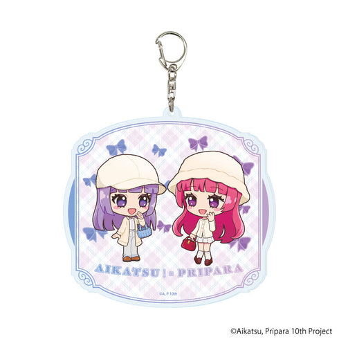『アイカツ!×プリパラ THE MOVIE -出会いのキセキ!-』デカアクリルキーホルダー02/スミレ&そふぃ(ミニキャライラスト)