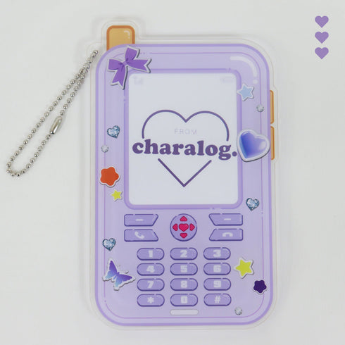 『推し活グッズ』アクリルカードホルダー(ガラケー) 3 パープル