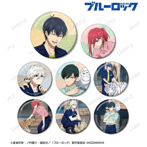 『ブルーロック』東武動物公園コラボ 描き下ろしイラスト 飼育係ver. トレーディング⽸バッジ