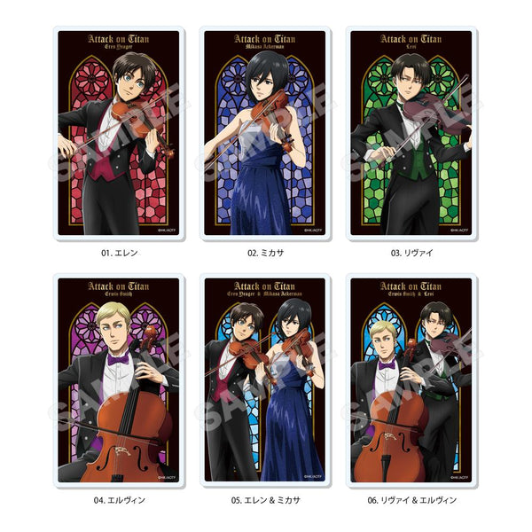 『進撃の巨人』四重奏ver. アクリルカード /01 全6種【BOX】