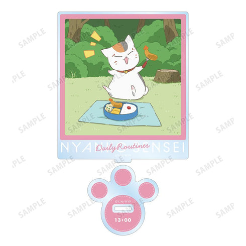 『夏目友人帳』描き下ろしイラスト 13時のニャンコ先生 ニャンコ先生の1日ver. BIGアクリルスタンド【202602再販】
