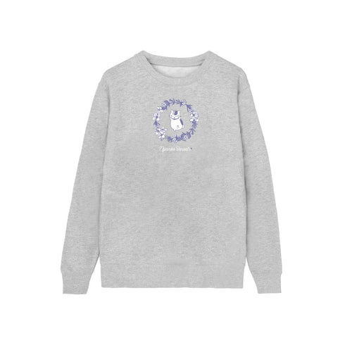 『夏目友人帳』ニャンコ先生 トレーナー グレーレディース【202602再販】