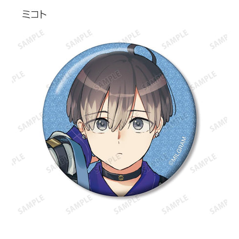 『MILGRAM -ミルグラム-』トレーディンググリッター缶バッジ(単位/BOX)【202601再販】