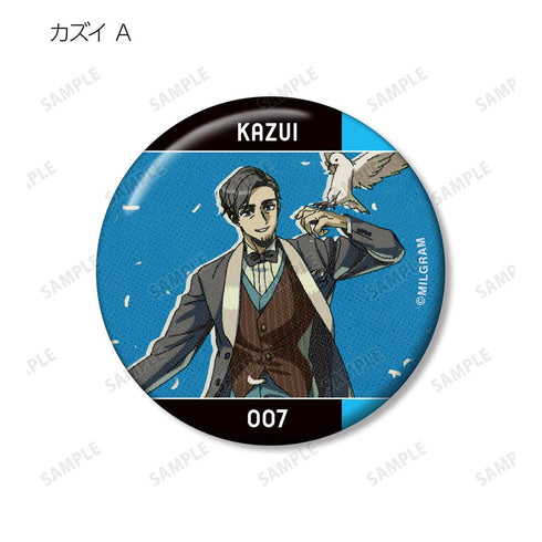 『MILGRAM -ミルグラム-』トレーディング MV 缶バッジ カズイ『Cat』(単位/BOX)【202601再販】