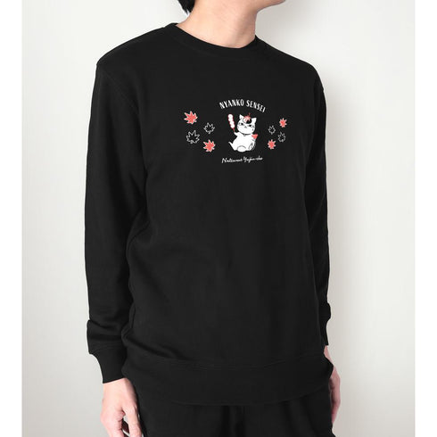 『夏目友人帳』描き下ろし ニャンコ先生 紅葉狩りver. トレーナーメンズ【202602再販】