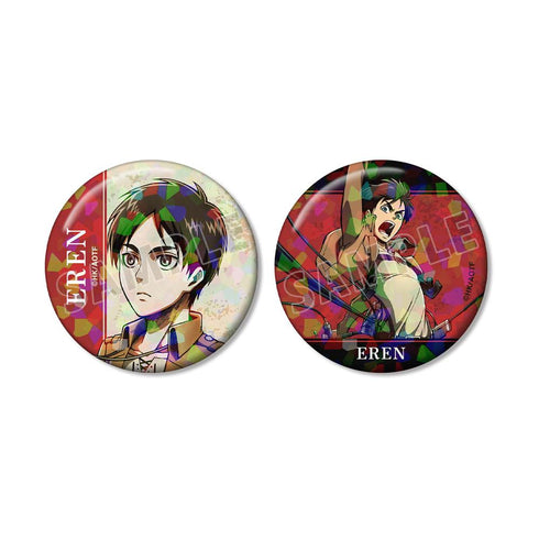『進撃の巨人』エレン ホログラム缶バッジ2個セット【202601再販】