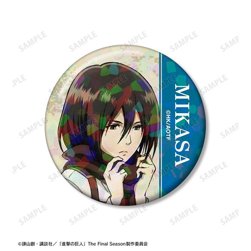 『進撃の巨人』ミカサ ホログラム缶バッジ2個セット【202601再販】