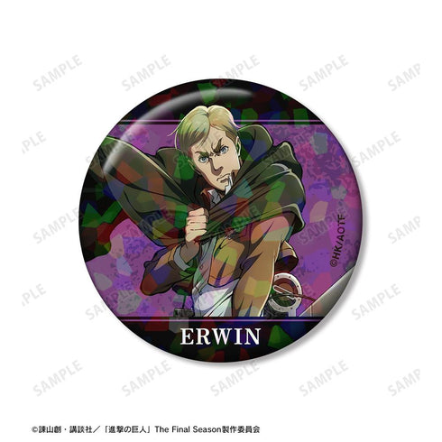 『進撃の巨人』エルヴィン ホログラム缶バッジ2個セット【202601再販】