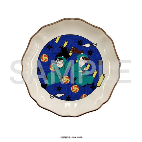 『忍たま乱太郎』九谷焼豆皿(六年ろ組)