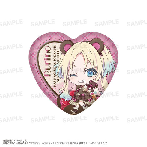 『ラブライブ!蓮ノ空女学院スクールアイドルクラブ』トレーディングハート缶バッジ(きゃらどるちぇ) テディベアVer.【BOX】