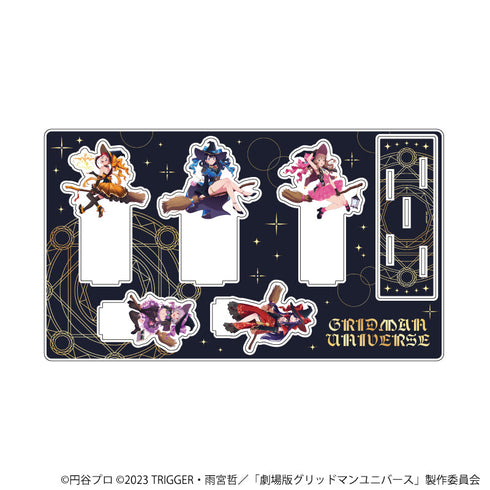 『グリッドマンユニバース』プレミアム アクリルジオラマプレート03/集合デザイン 魔女ver.(描き下ろしイラスト)