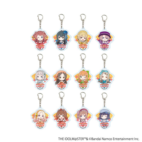 『学園アイドルマスター』アクリルキーホルダー03/クレープ風ドレスver. BOX(全12種)(ミニキャライラスト)