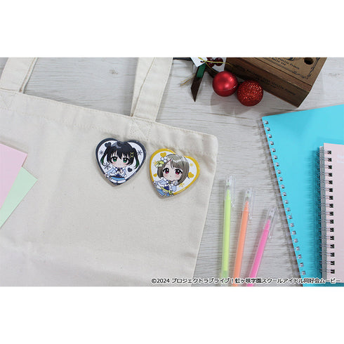 『ラブライブ!虹ヶ咲学園スクールアイドル同好会』ぷちちょこトレーディングハート型缶バッジ ウィンター衣装ver.【BOX】