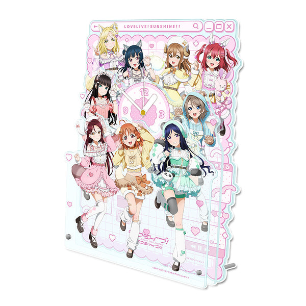 『ラブライブ!サンシャイン!!』描き下ろし BIGアクリル置時計 アニマル衣装