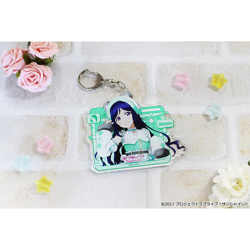 『ラブライブ!サンシャイン!!』描き下ろし アクリルキーホルダー 【松浦 果南】 アニマル衣装