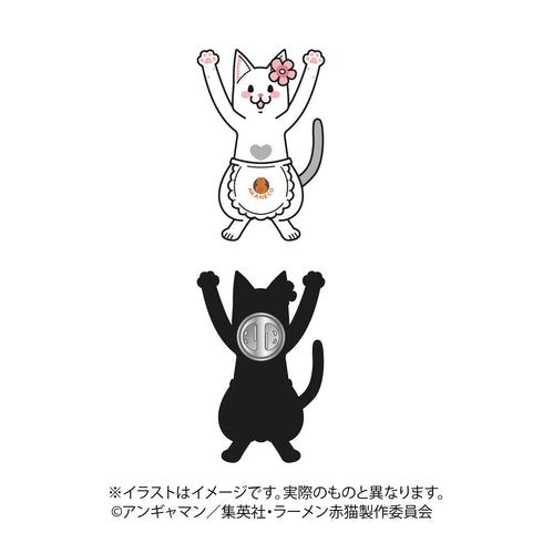 『ラーメン赤猫』ピンバッジ(ハナ)