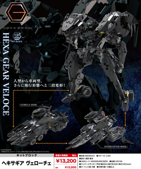 『ヘキサギア』キットブロック ヴェローチェ