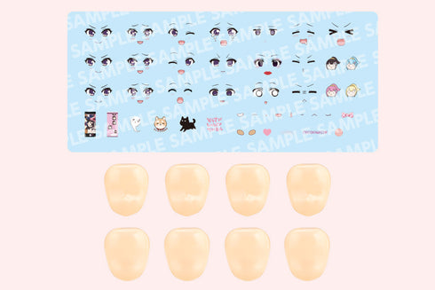 『創彩少女庭園』カスタマイズフェイス&デカールセット Vol.7 らぐほのえりかデザイン 結城まどか用B