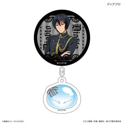 『転生したらスライムだった件』転生したらスライムだった件 アクリルチャーム付き缶バッジ(ゴシック) ディアブロ