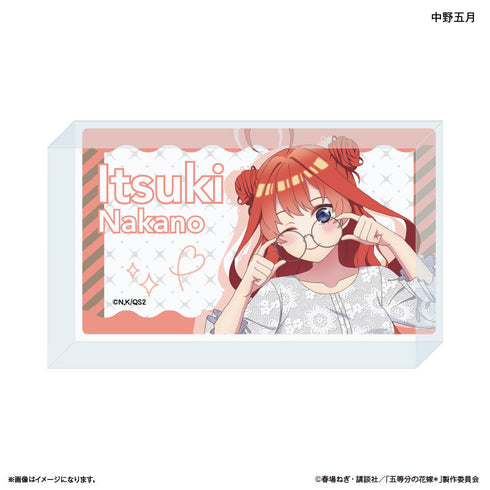 『五等分の花嫁*(モノトーンコーデ)』TVスペシャルアニメ「五等分の花嫁*」 アクリルブロック 中野五月