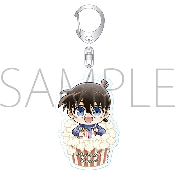 Detective Conan Acrylic Keyholder: Conan Edogawa Mini Character Movie Viewing