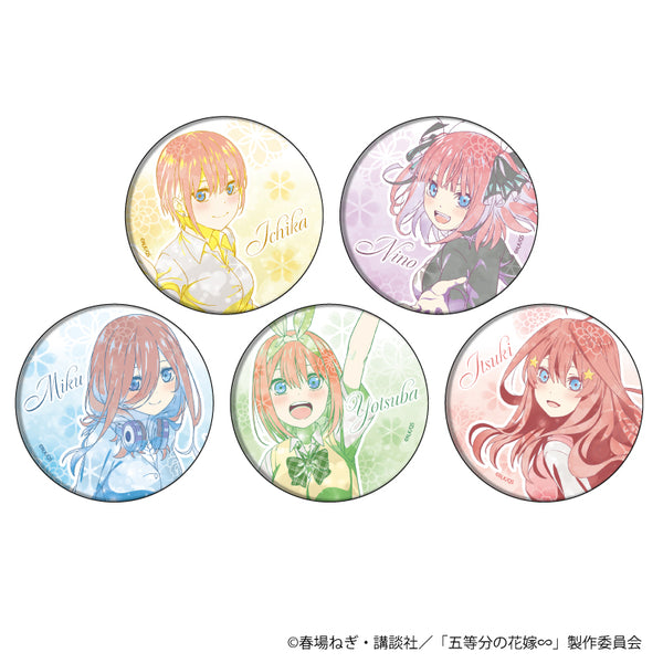 『五等分の花嫁∽』缶バッジ5個セット 01/一花&二乃&三玖&四葉&五月(MANGEKYOイラスト)