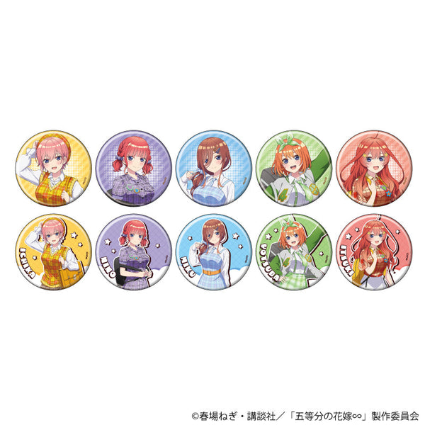 『五等分の花嫁∽』缶バッジ03/アメリカンポップver. ブラインド(全10種)(描き下ろしイラスト)