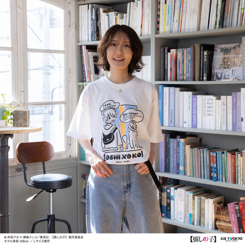 『【推しの子】』TVアニメ第2弾 モノトーンシーンイラストTシャツ 2(アクア)ホワイト