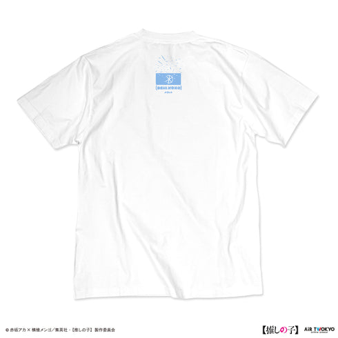 『【推しの子】』TVアニメ第2弾 モノトーンシーンイラストTシャツ 2(アクア)ホワイト