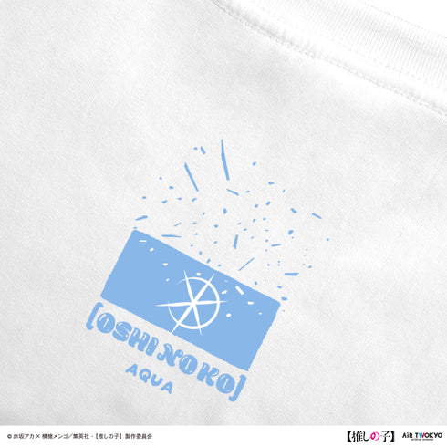 『【推しの子】』TVアニメ第2弾 モノトーンシーンイラストTシャツ 2(アクア)ホワイト