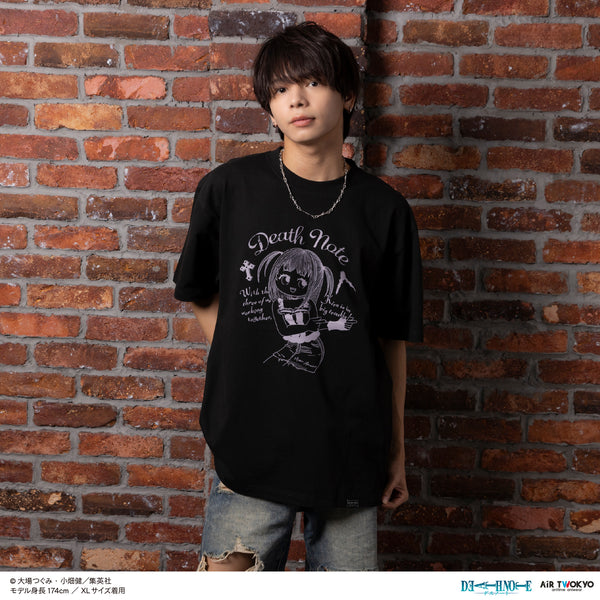 『DEATH NOTE』第1弾 シーンイラストTシャツ 3(弥海砂)ブラック