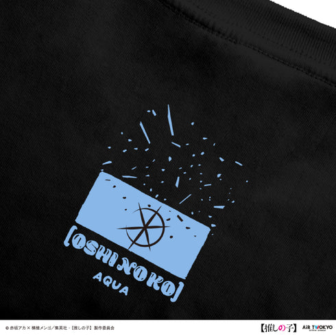 『【推しの子】』TVアニメ第2弾 モノトーンシーンイラストTシャツ 2(アクア)ブラック