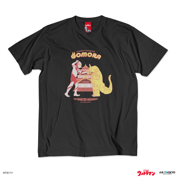 『ウルトラマンシリーズ』第1弾 アメコミイラストTシャツ 3(ゴモラ)ブラック