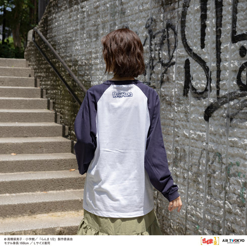 『らんま1/2』TVアニメ第2弾 ポップイラストラグランスリーブTシャツ 2(らんま & シャンプー)