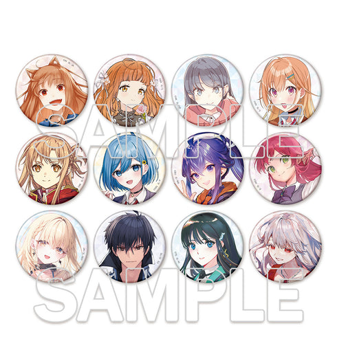 Dengeki Bunko 30th Anniversary Commemorative Trading Can Badge Complete Box