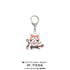 Raccoon Gang Glitter Acrylic Keyring 01. Red Raccoon