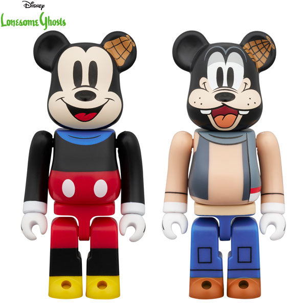 『ディズニー』BE@RBRICK MICKEY MOUSE & GOOFY(Lonesome Ghosts Ver.) 2PCS SET