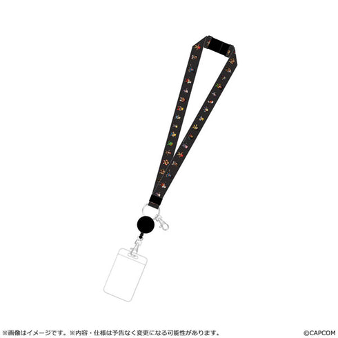 『ストリートファイター6』ピクセルアート リール付きパスケース