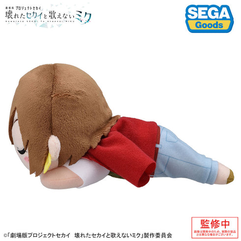 初音ミク『劇場版プロジェクトセカイ 壊れたセカイと歌えないミク』寝そべり ぬいぐるみ ストリートのセカイのMEIKO