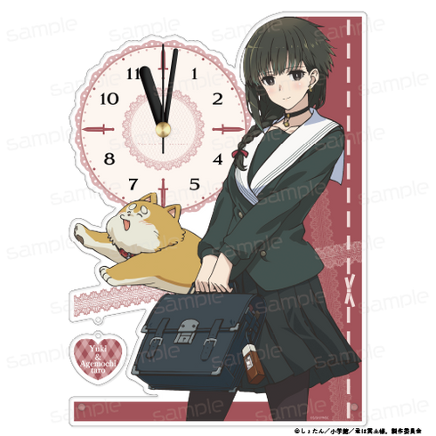 『君は冥土様。』描き下ろし アクリル置時計【雪&あげもち太郎】【202506再販】