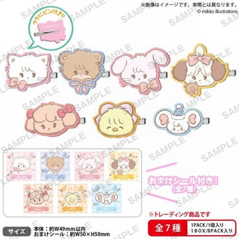 『mikko illustrations』LOVE FRIENDS ぷっくりラバーヘアピン BOX ver.